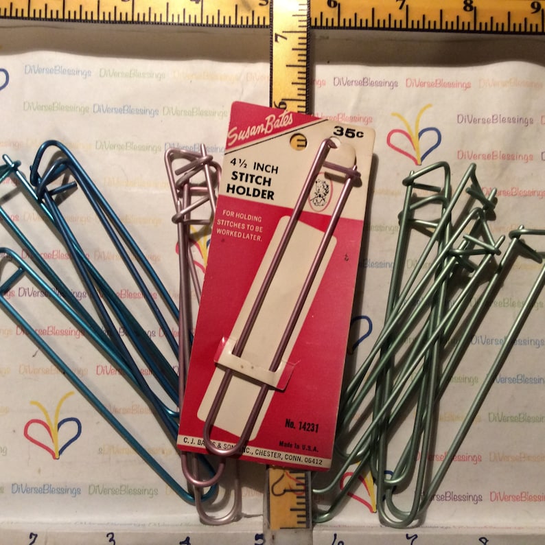 Stitch Holders Very Vintage Single NOS Susan BATES Medium Weight