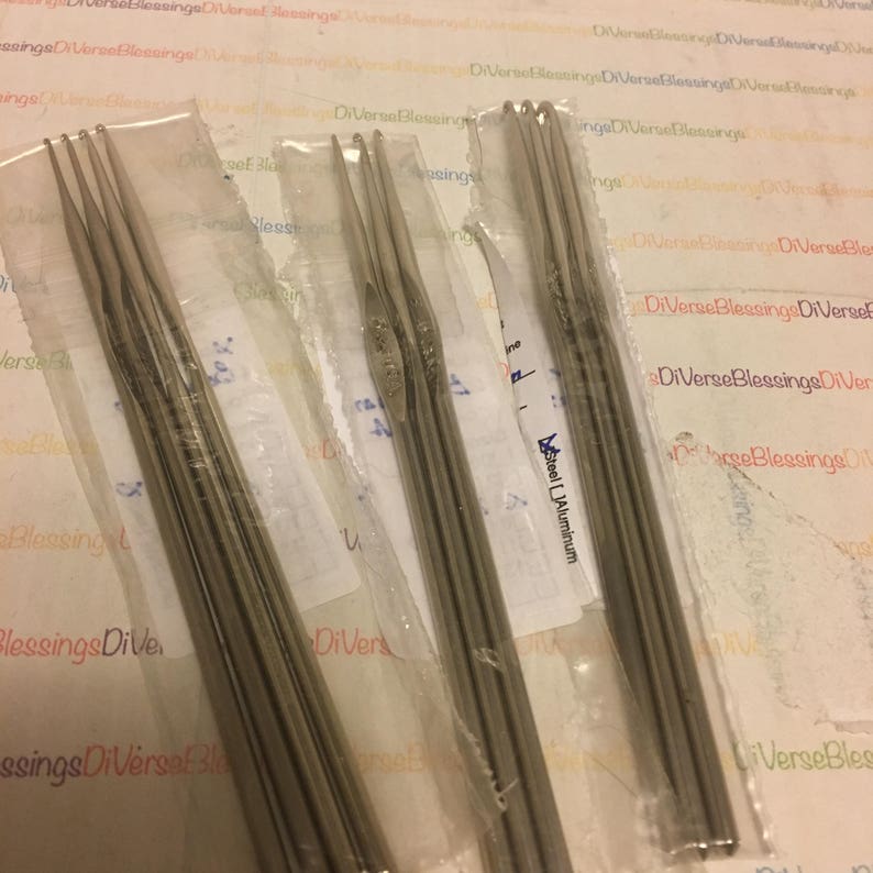 Tatting Boye Single hooks or Small Lots Made in USA Packaged Sets Size plus mm Thread Steel Crochet Hooks