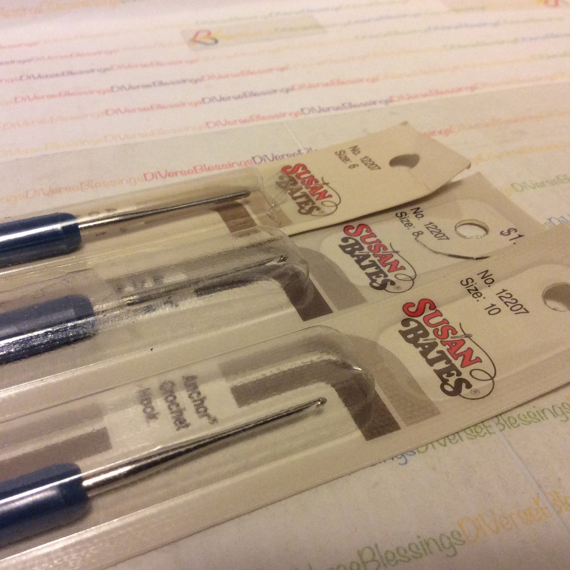 4-Pack 0-10 Size Susan Bates Assorted Sock Point Protector