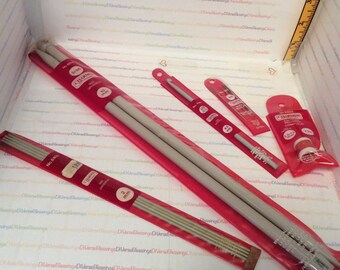 Charmin, Single Point, Double Pointed, Knitting Needles, Crochet Hook, Notions, Imported, Made in India, Made in HongKong