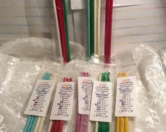 Boye Brand, Vintage Plastic, 10 Cent mark, Crochet Hooks, Small Lots, Single Hook, Sizes D E F G H, Made in USA