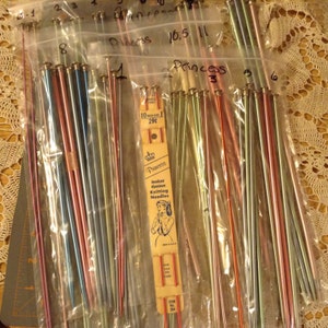 PRINCESS, Majestät, Enkelspets, 25 cm, Storlekar 1 till 13, Aluminium, Tillverkad i USA, Stickor, Långa Vassa Spetsar, Omförpackad