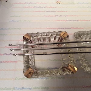 Imported, Made in Germany, Vintage, Aluminum, Plastic, Crochet Hooks, Single Hooks