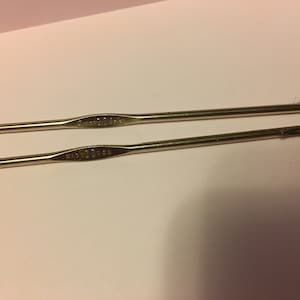 BATES, Clipson, Susan Bates, Steelite Steel, Metal Clip, Inline Hook, Made in USA, Crochet Hook, Single Hook, Steel Sizes 00 thru 14