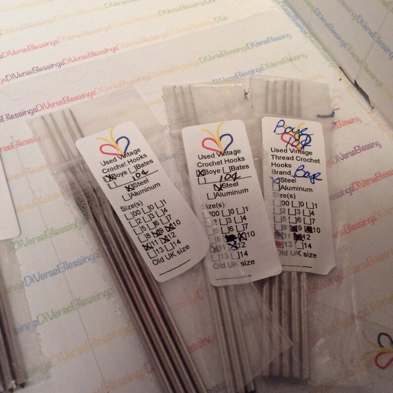 Boye 10 Cent Mark Steel Crochet Hook Made in USA Single Etsy