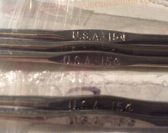 Boye, 15 cent mark, Steel Crochet Hook, Single Hook, Made in USA, Rare, Vintage, Collectible
