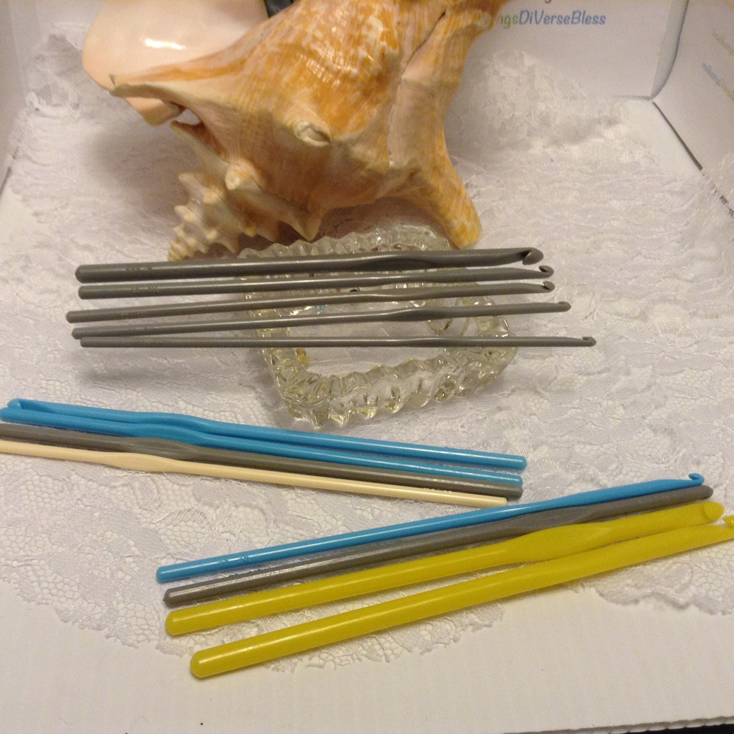 WOOLWORTH Inline 6 Inch Plastic Crochet Hook Vintage Etsy