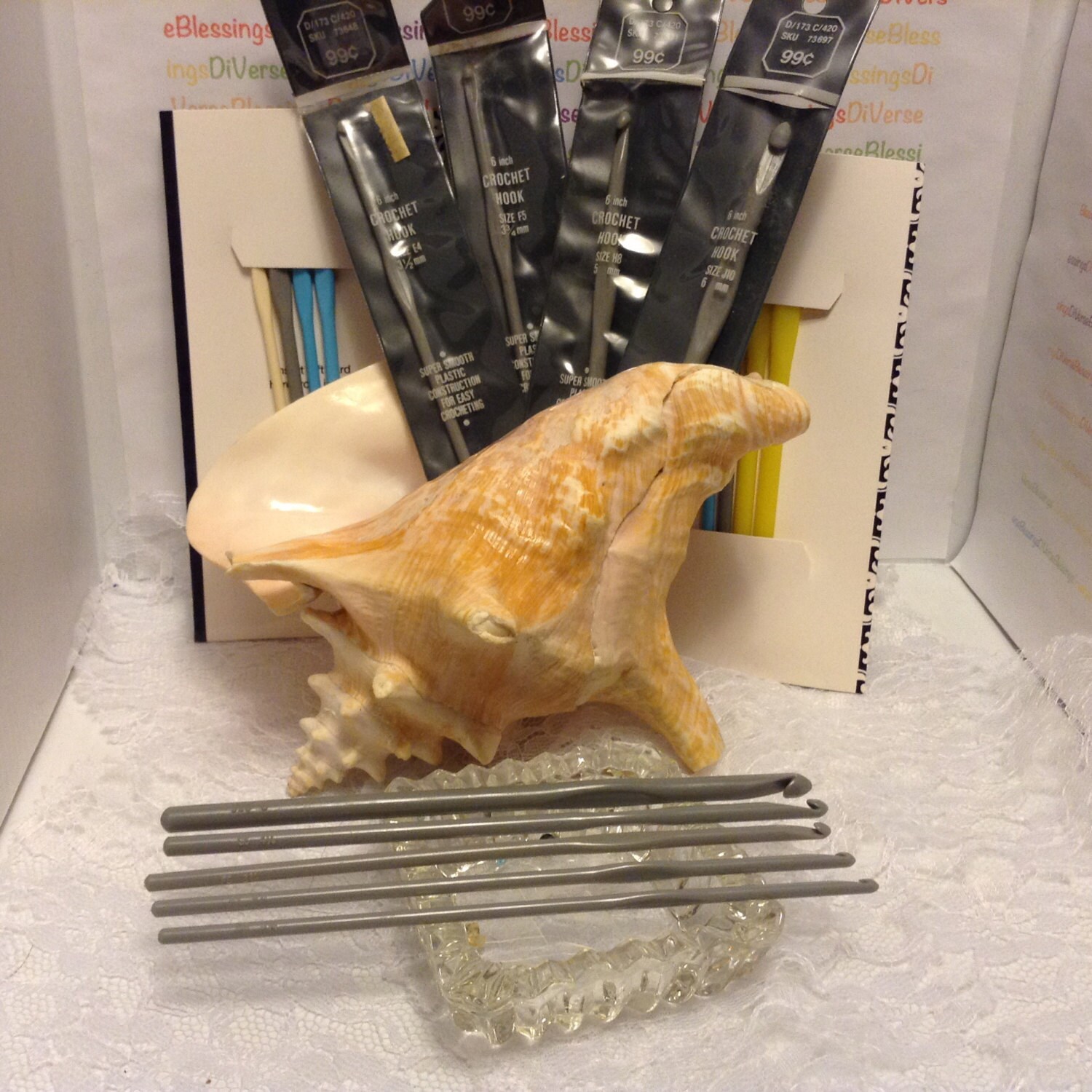 WOOLWORTH Inline 6 Inch Plastic Crochet Hook Vintage Etsy Norway