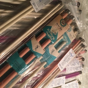 EZY Knit, Vintage, Knitting Needles, Single Point, 14 Inch, Plastic,  Single Pairs, Small Lots, Sizes 4 thru 13