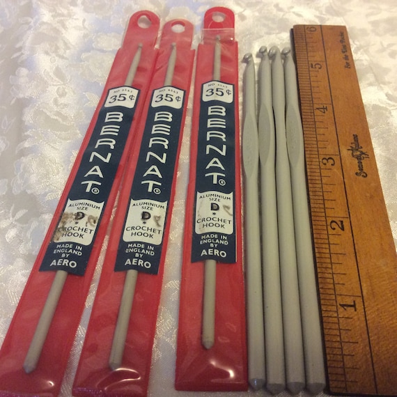 Nirvana 7/" Maple Wood 6 Crochet Hook Gift Set with Case CHOOSE COLOR