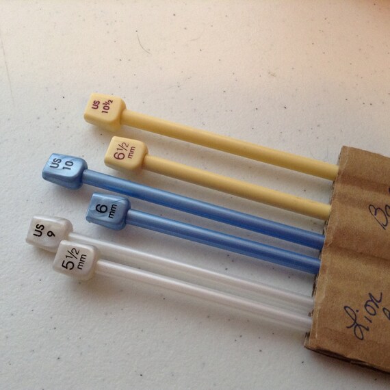 Lion Brand Pony Brand Plastic Knitting Needles Single Point 14 Inch Us Sizes 6 To 13 Single Pairs Imported Made In India Lion Brand Pony Brand Plastic Knitting Needles Single Point 14 Inch Us Sizes 6 To 13 Single Pairs Imported Made In India