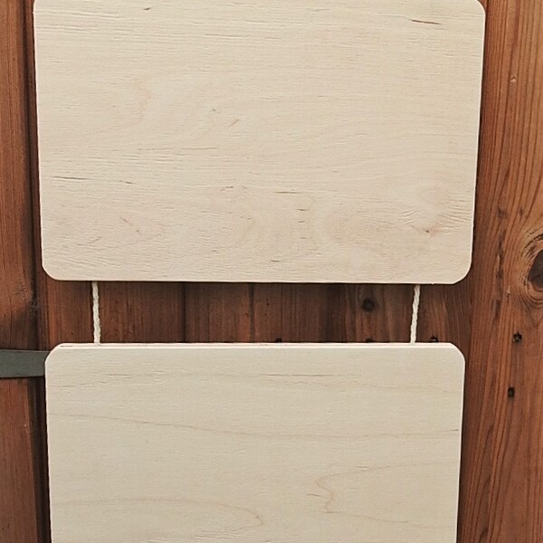 Wooden notice boards or message hanger with 3 boards to write your wording or phrase