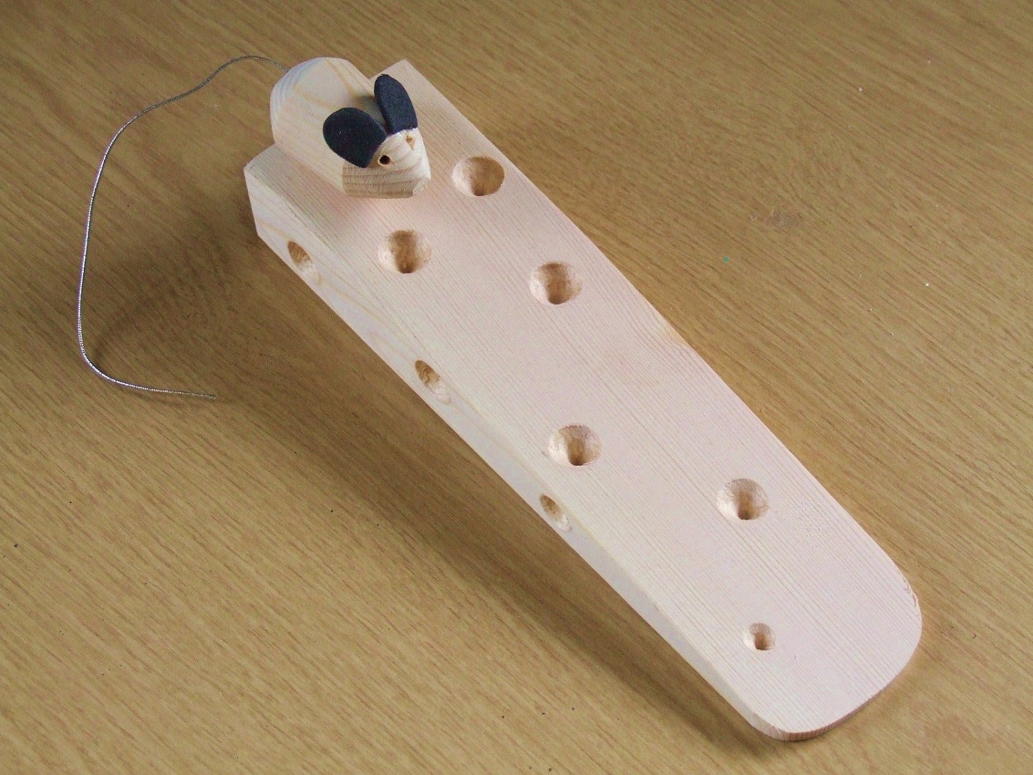 Cuña de puerta de madera en forma de un trozo de queso con | Etsy