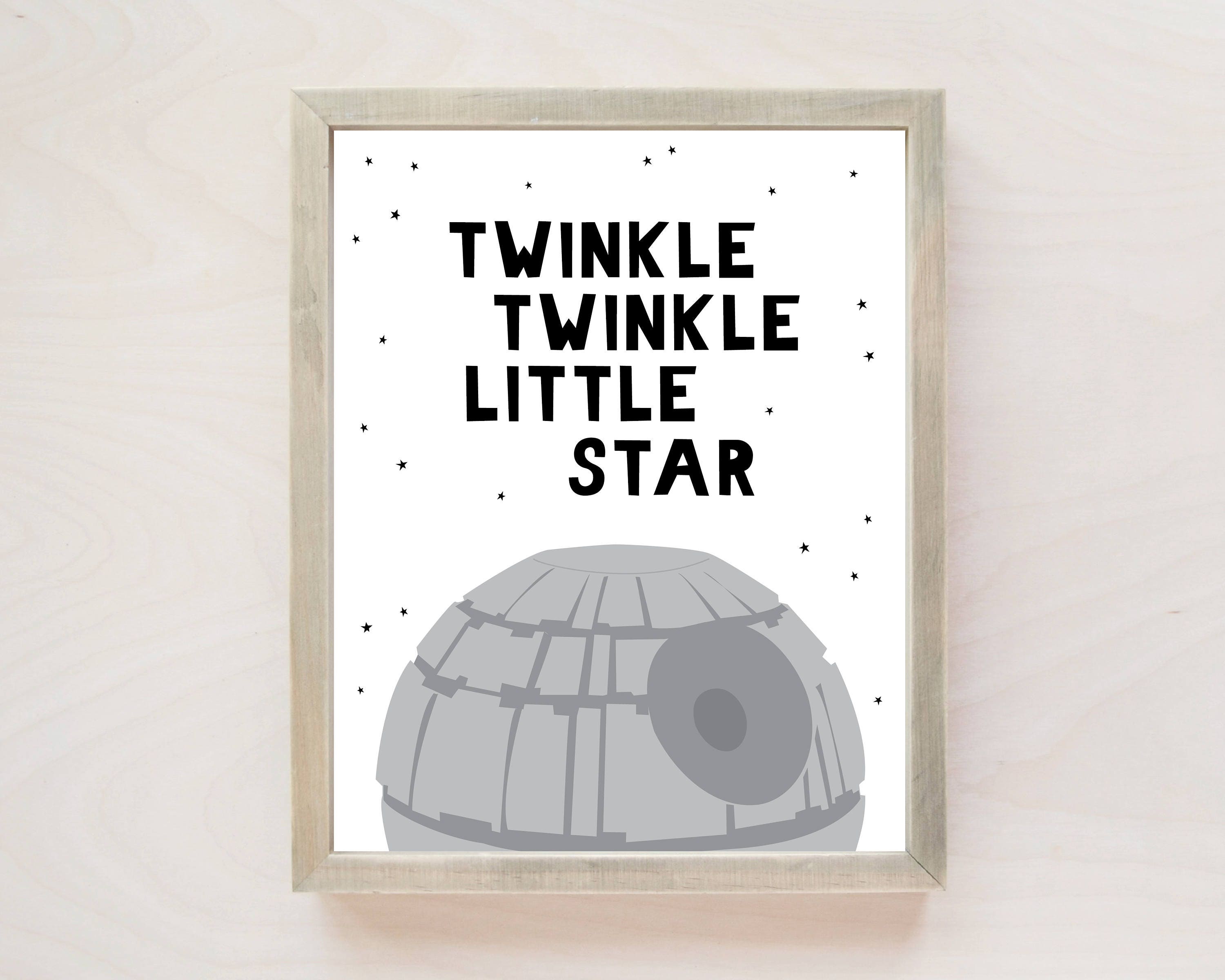 PRINTABLE Nursery Wall Art Star Wars Nursery Decor Star