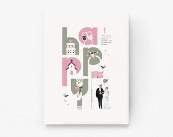 Printable Anniversary, Paper Anniversary Gift, First Anniversary Gift For Couple, Anniversary Art, Custom Anniversary, Anniversary Download