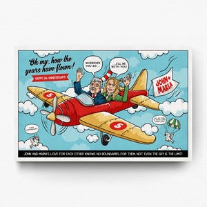 Erstes Jubiläum Papiergeschenk, Benutzerdefiniertes Jubiläumsgeschenk, Lustige Jubiläumsgeschenke, Jubiläumspapiergeschenk, Comic Geschenke, Benutzerdefiniertes Jubiläum