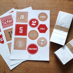 Modern advent calendar