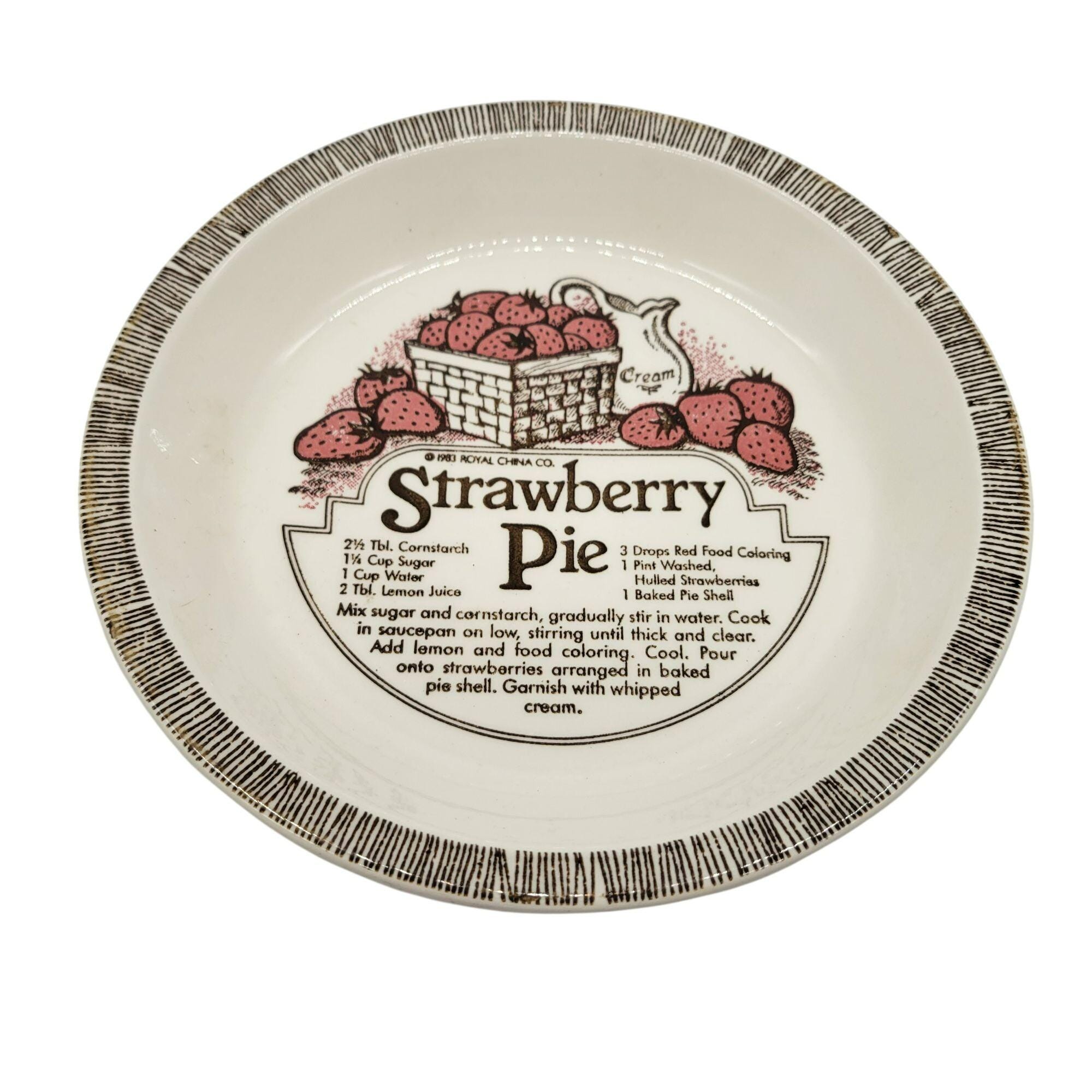 Strawberry Vintage Plates - Etsy
