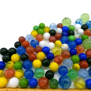 Vintage Marble Lot Japanese Pinchers Pincers Cats Eye Game Marbles