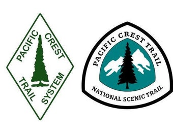 Pacific Crest Trail SVG, PCT Trail Marker SVG png dxf lightburn, Pacific Crest Trail logo