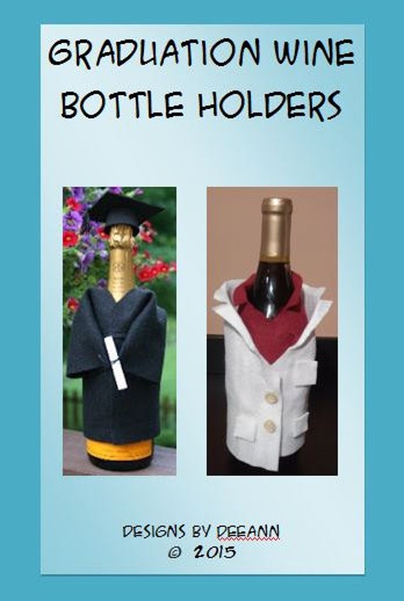 Graduation Doctor Wine Bottle Holder Tote Gift Bag Clothes Etsy