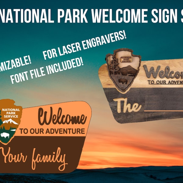 National Park Sign - Etsy