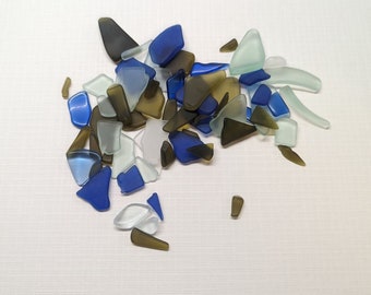 30 Mixed Sizes Sea Glass, Real Tumbled Beach Glass, Bulk Seaglass, Seaglass art pieces