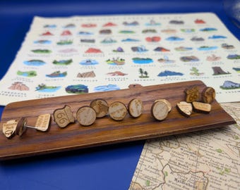 National park push pins - passport stamps. Add to your adventure map! Mix & match!