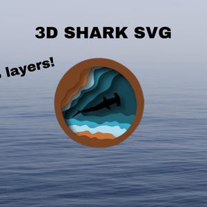 SVG file with 6 layers showing shark and ocean