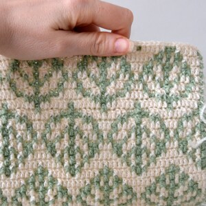 PATTERN Spring Leaf Overlay Mosaic Crochet Pattern - CHART ONLY - pdf Download - Knitting / Cross Stitch image 2