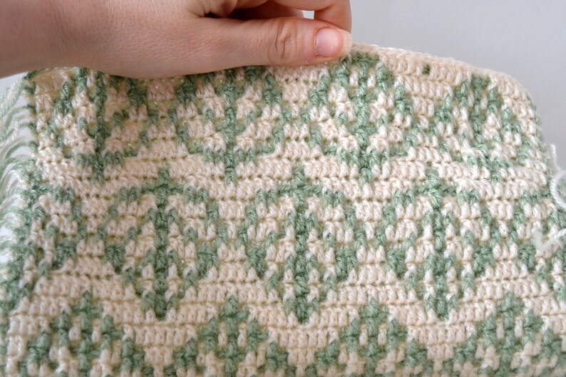 PATTERN Spring Leaf Overlay Mosaic Crochet Pattern - CHART ONLY - pdf Download - Knitting / Cross Stitch image 7