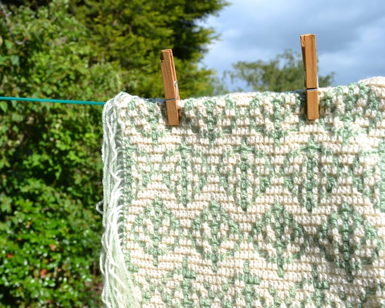 PATTERN Spring Leaf Overlay Mosaic Crochet Pattern - CHART ONLY - pdf Download - Knitting / Cross Stitch image 9