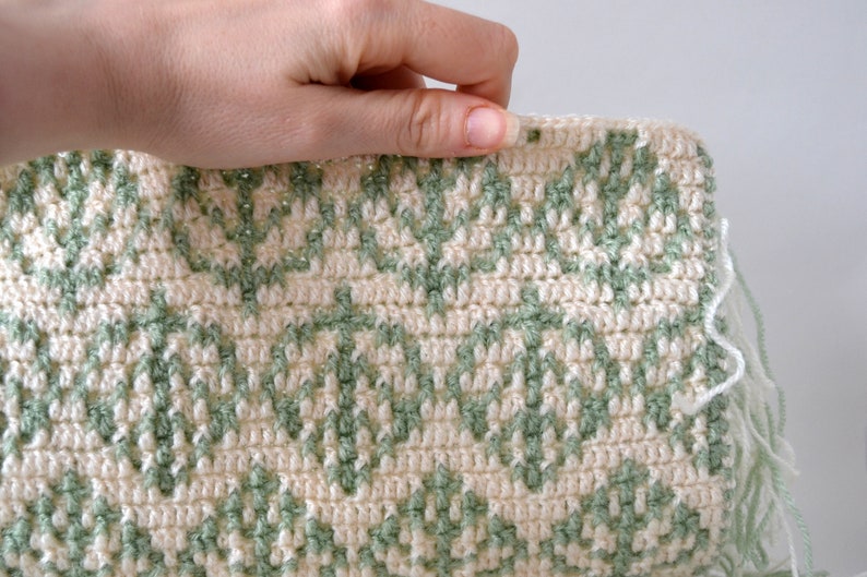 PATTERN Spring Leaf Overlay Mosaic Crochet Pattern - CHART ONLY - pdf Download - Knitting / Cross Stitch image 2