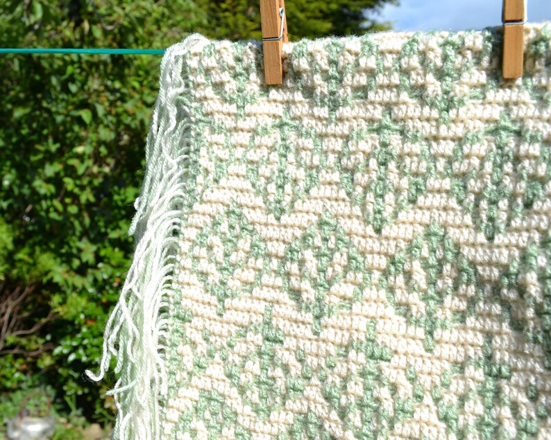 PATTERN Spring Leaf Overlay Mosaic Crochet Pattern - CHART ONLY - pdf Download - Knitting / Cross Stitch image 6