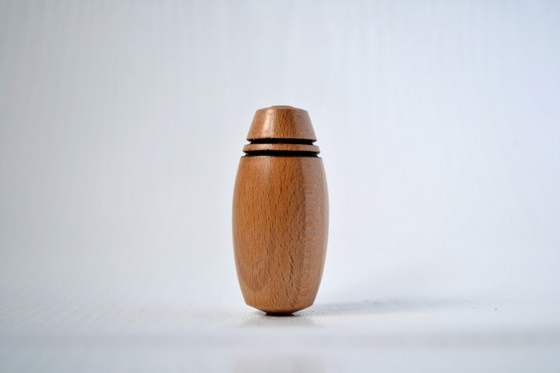hand turned wooden light fan blind cord pull in sycamore #1382 Light pull