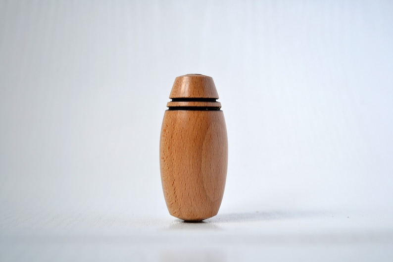 hand turned wooden light fan blind cord pull in sycamore #1382 Light pull