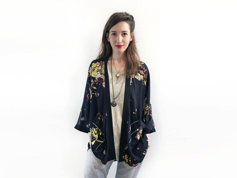 black boho cardigan