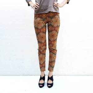 Unique Print High Waisted Skinny Pants, LAST SIZE 40 image 1