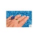 Azurite Double Finger Ring Adjustable Modern Gold Ring Open - Etsy