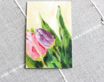 Spring Tulips 4" x6" Print - Spring Flower Artwork