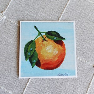 Dunedin Orange 6" x 6" Square Art Print - Physical Print