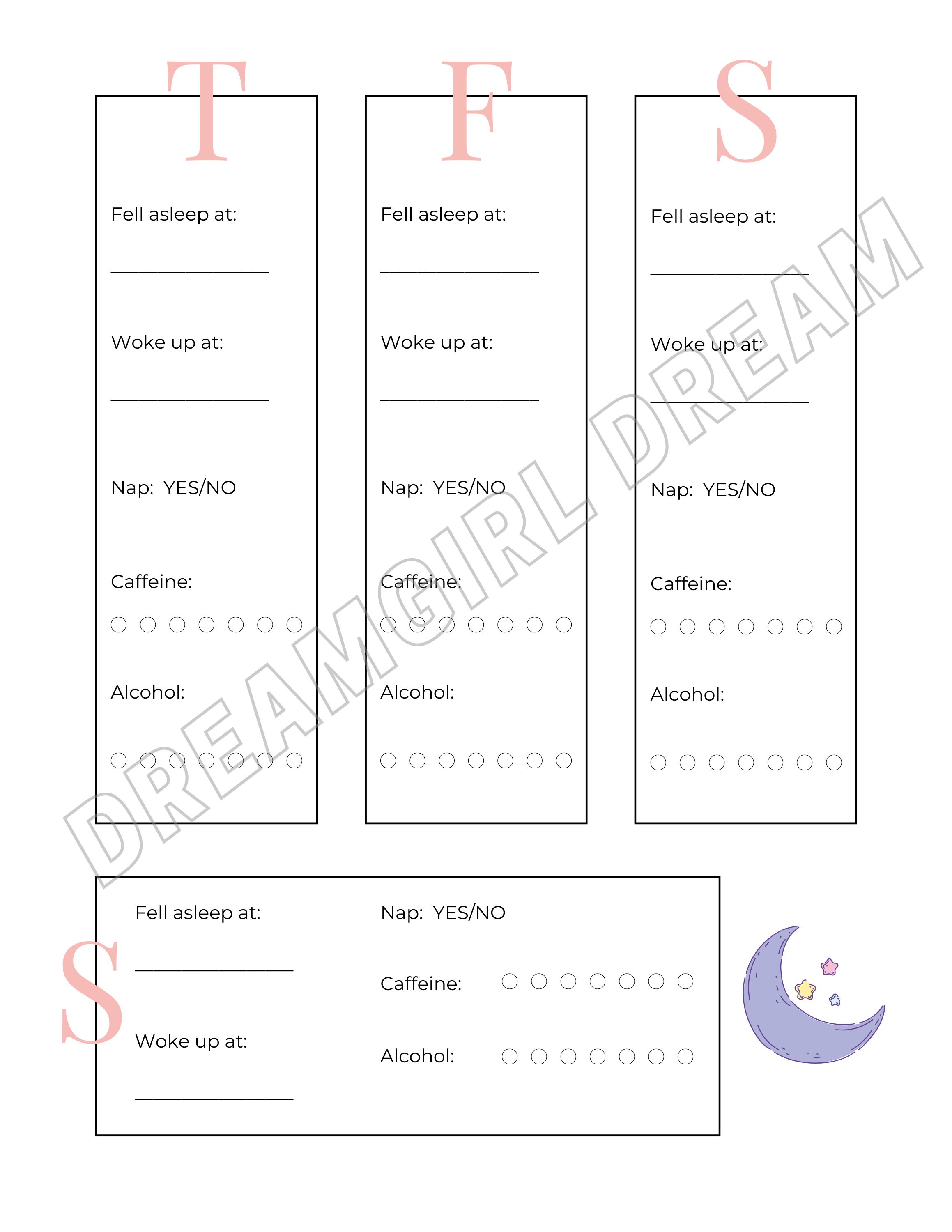 Dream Decoder Printable Journal + Sleep Tracker - Etsy