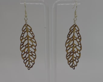Wood Earring | Laser Cut Earring | Wood Dangle Earring