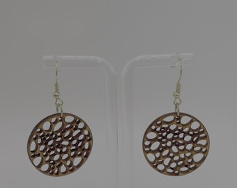 Wood Earring | Laser Cut Earring | Wood Dangle Earring