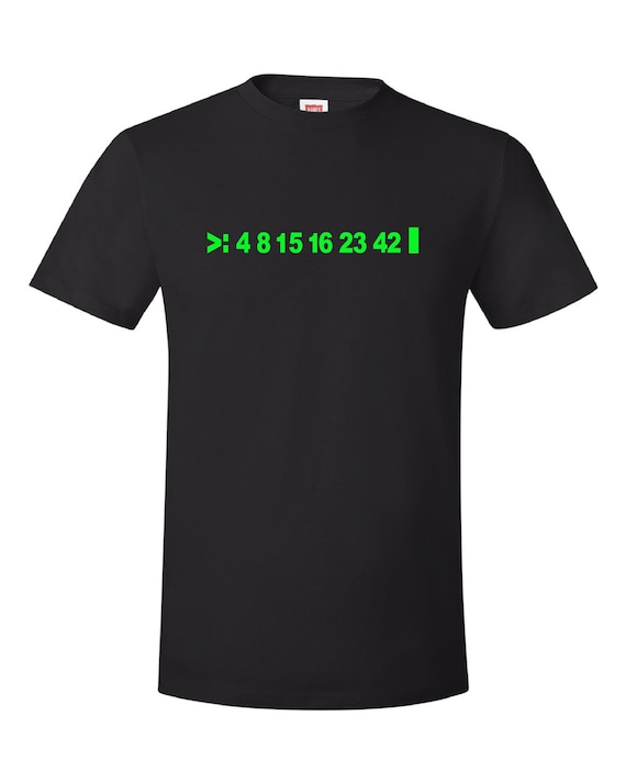 Lost | T-shirt | Numbers | Lost TV Show, 4, 8, 15, 16, 23 and 42