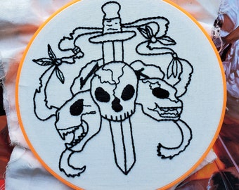 D&D Barbarian Embroidery Pattern