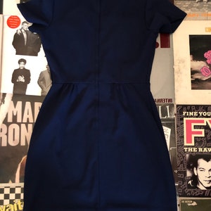 Sweet Navy and white vintage dress, dreamy image 3