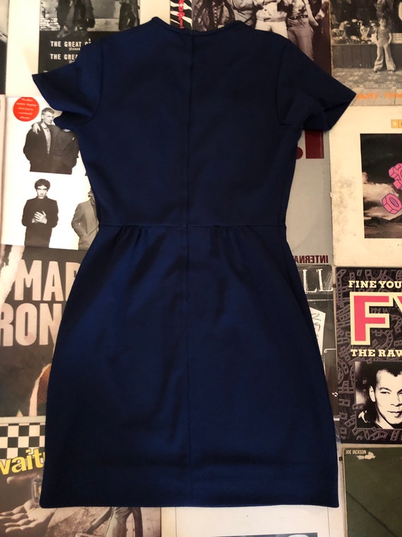 Sweet Navy and white vintage dress, dreamy - image 3