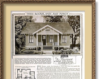 Sears The Harper, 1921 Model, Already Cut & Fitted, Honor Bilt, POSTER Print