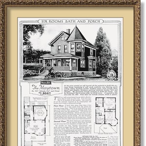 Sears MAYTOWN 1921 Well Proportioned House, Very Popular in All Sections of the Country, Already Cut & Fitted, DIGITAL File Download POSTER